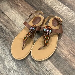 BOC beaded sandals